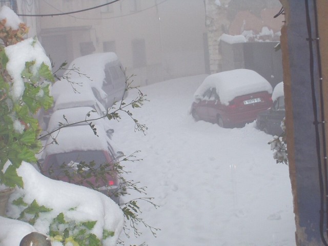 Desprs, diumenge 17 de febrer, un bon tall de neu